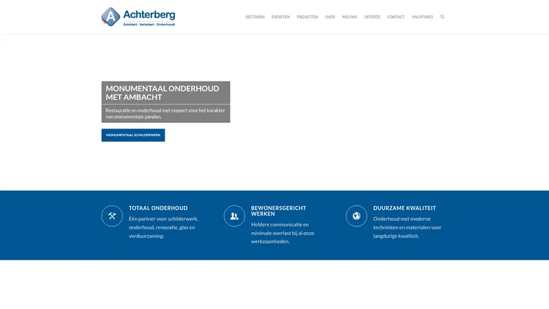 Website van Achterberg Schilders 🖌