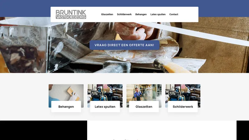 Website van Bruntink Vastgoedzorg