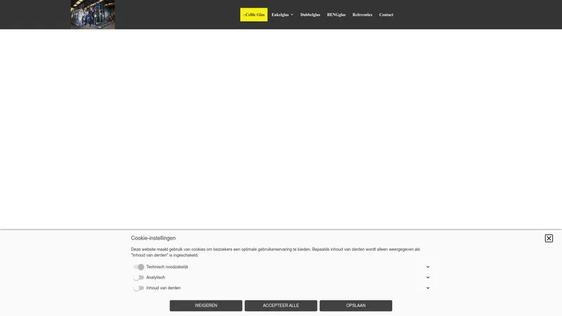 Website van Cellie Glas