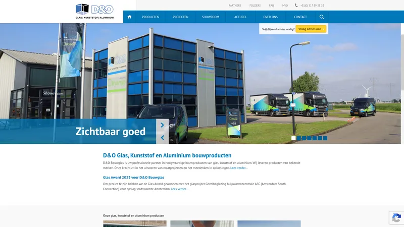 Website van D&O Bouwglas BV