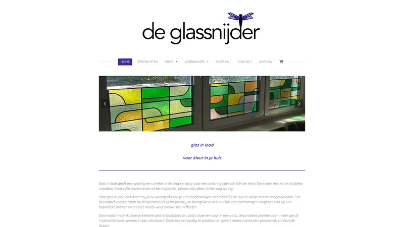 Website van De Glassnijder