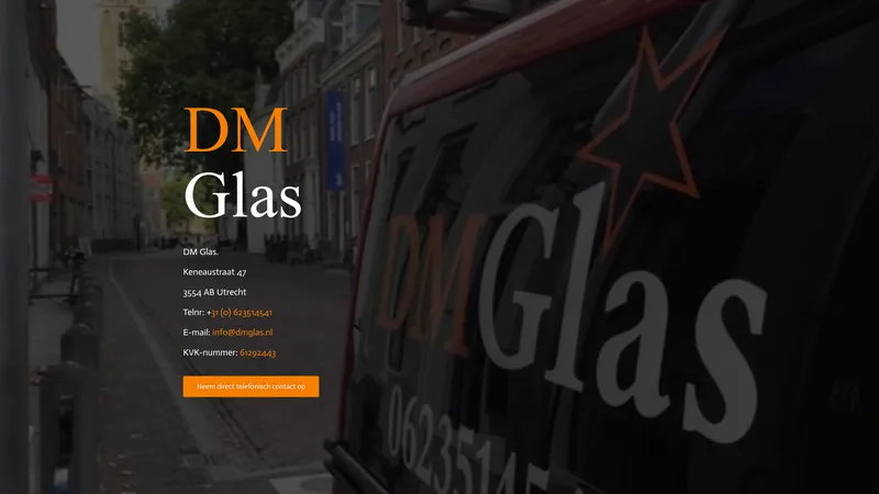 Website van DM Glas
