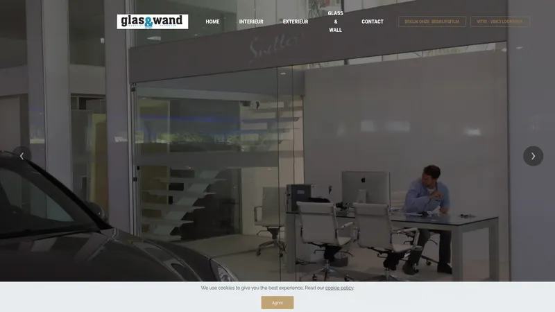 Website van Glas&Wand
