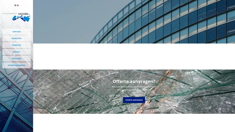 Website van Glashandel Noord B.V. - Sinds 1976