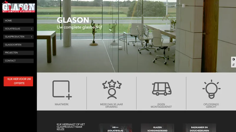 Website van Glason