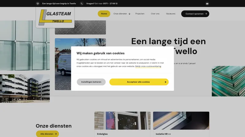 Website van Glasteam