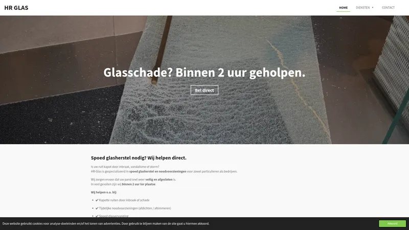 Website van HR Glas