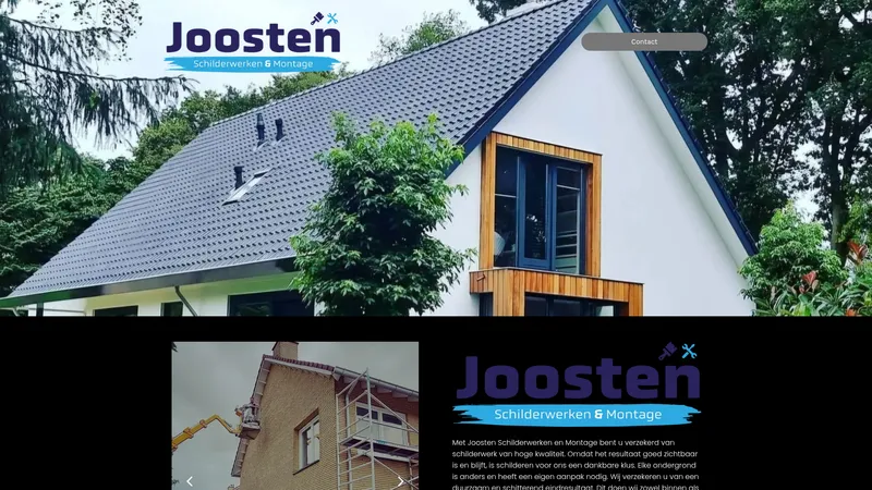 Website van Joosten Schilderwerken en Montage