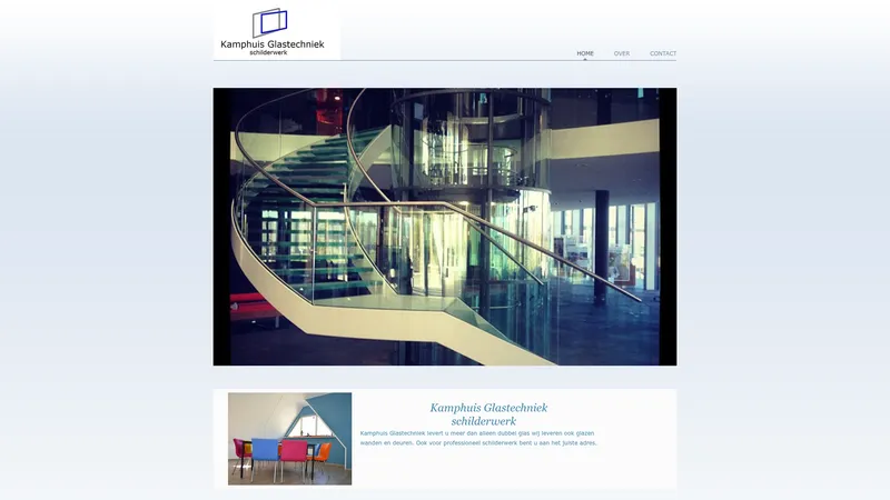 Website van Kamphuis Glastechniek