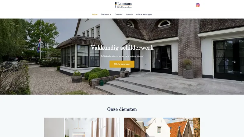 Website van Loomans Schilderwerken