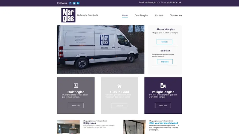 Website van Marglas