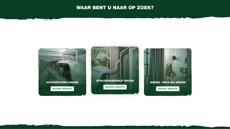 Website van Schildersbedrijf Groen BV
