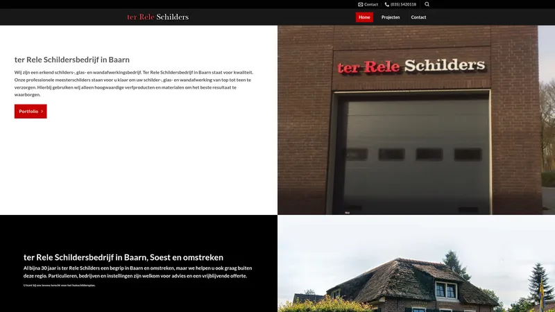 Website van Schildersbedrijf ter Rele