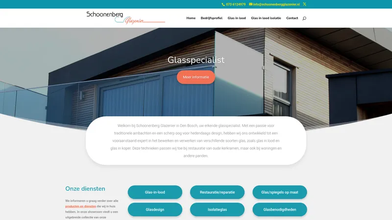 Website van Schoonenberg Glazenier